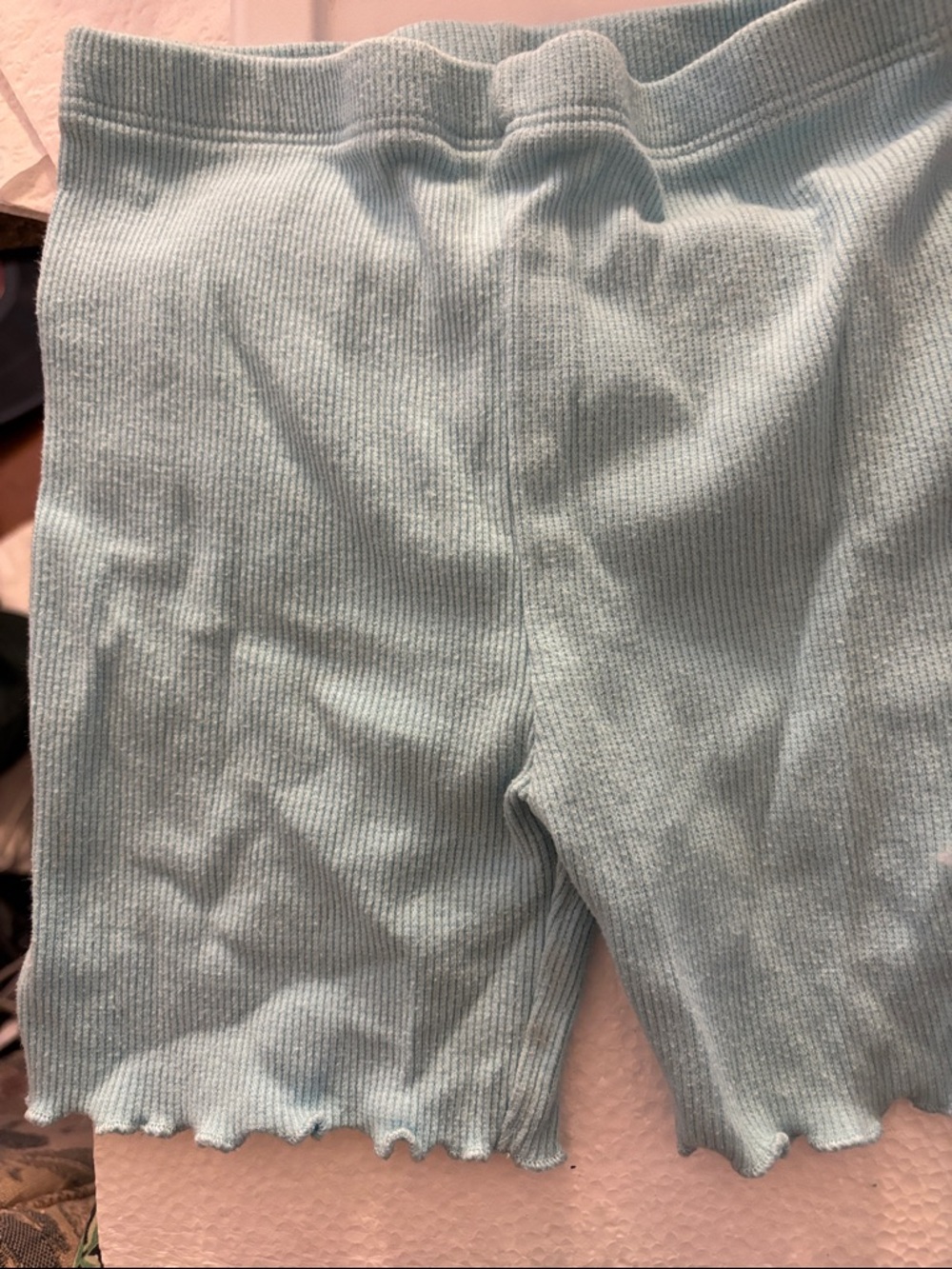 Garanimals Light Blue Ribbed Kids Bike Shorts 4T